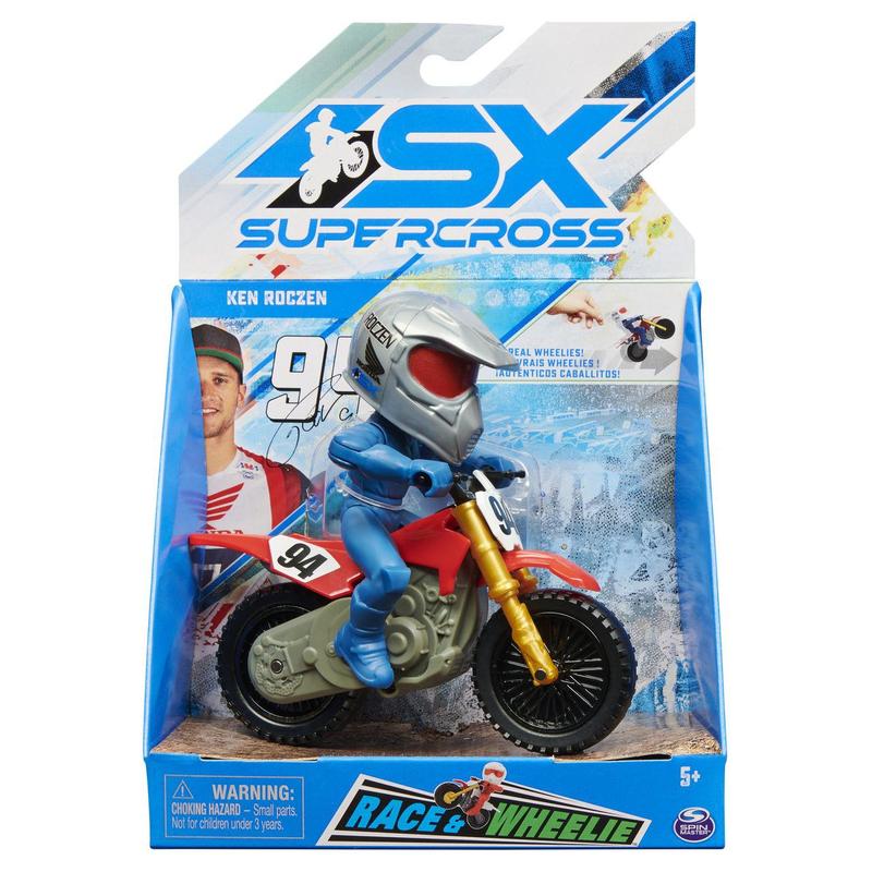 Super Cross - Ken Roczen 94 - Boneco e Moto de Fricção Sunny